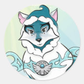 Arctic Spirit Wolf Sticker (Voorkant)