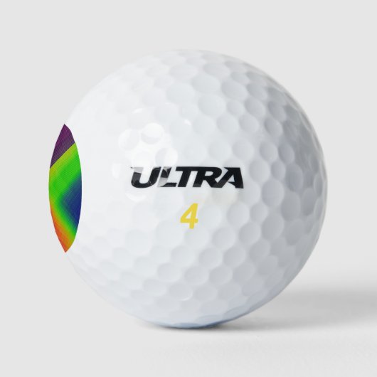 "Arctic Strike: Slank wit golfbal ontwerp" Golfballen (Logo)