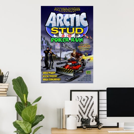 Arctic Stud Poker run Poster (Thuiskantoor)