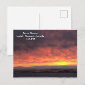 Arctic Sunset Briefkaart (Voorkant / Achterkant)