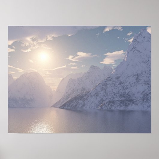 Arctic Sunset Poster (Voorkant)