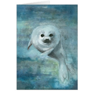 Arctic Swimmer Harp Seal Kaart