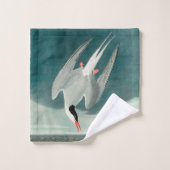 Arctic Tern Audubon Bird Wildlife Painting Bad Handdoek (Wasdoekje)