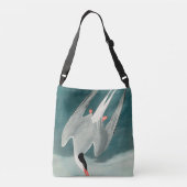 Arctic Tern Audubon Bird Wildlife Painting Crossbody Tas (Achterkant)