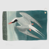 Arctic Tern Audubon Bird Wildlife Painting Golfhanddoek (Horizontaal)