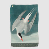 Arctic Tern Audubon Bird Wildlife Painting Golfhanddoek (Voorkant)