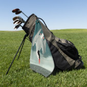 Arctic Tern Audubon Bird Wildlife Painting Golfhanddoek (Groen)