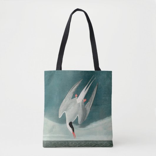 Arctic Tern Audubon Bird Wildlife Painting Tote Bag (Voorkant)