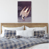 Arctic Tern van John James Audubon, vogels Canvas Afdruk (Insitu (Slaapkamer))