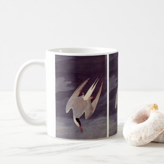 Arctic Tern van John James Audubon,  vogels Koffiemok (Met donut)