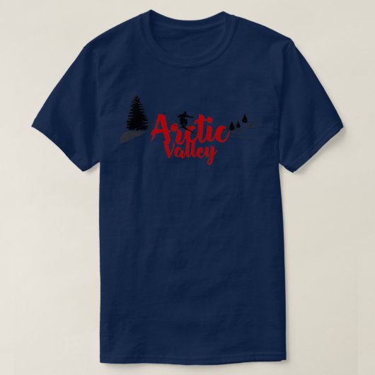 Arctic Valley Ski Long T-shirt (Design voorkant)