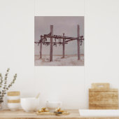 Arctic Vat Drying Rack, Old Pt. Lay Village Photo Poster (Keuken)