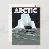 Arctic Vintage-poster Briefkaart (Voorkant / Achterkant)