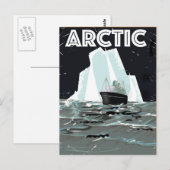Arctic Vintage-poster Briefkaart (Voorkant / Achterkant)
