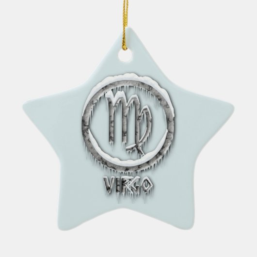 Arctic Virgo Keramisch Ornament (Voorkant)