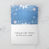 Arctic White Christmas Folded Holiday Card Feestdagen Kaart (Binnen)