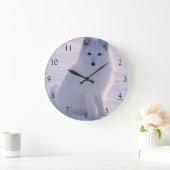 Arctic White Fox Winter Alaska Foto ontworpen Grote Klok (Huis)