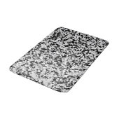 Arctic White Grey Black Camouflage Pattern Badmat (Gekanteld)