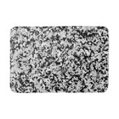Arctic White Grey Black Camouflage Pattern Badmat (Voorkant)