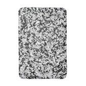 Arctic White Grey Black Camouflage Pattern Badmat (Voorkant Verticaal)