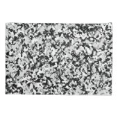 Arctic White Grey Black Camouflage Pattern Kussensloop (Achterkant)
