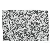 Arctic White Grey Black Camouflage Pattern Kussensloop (Voorkant)