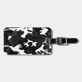 Arctic White Highlights Camo Bagagelabel