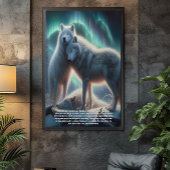 Arctic White Wolves Guardians Poster