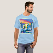 Arctic Wild Snowy Polar Beer T-shirt (Voorkant volledig)