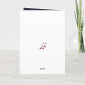 ARCTIC WINTER Animal Gold Script Minimalist Feestdagen Kaart (Achterkant)