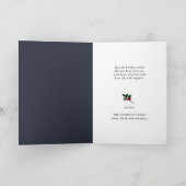 ARCTIC WINTER Animal Gold Script Minimalist Feestdagen Kaart (Binnen)