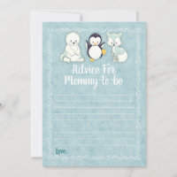 Arctic Winter Animals Advocate voor mammie Shower 
