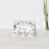 Arctic Winter Animals Baby shower Hartelijk dank Bedankkaart (Voorkant)