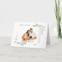 Arctic Winter Botanical Lijst 4 Foto Feestdagen Kaart