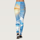 Arctic Winter Fox Snow Leggings (Achterkant)