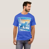Arctic Winter Fox Snow T-shirt (Voorkant volledig)
