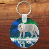 ARCTIC WOLF & Aurora Zipper Pull\Sleutelhanger Sleutelhanger (Voorkant)