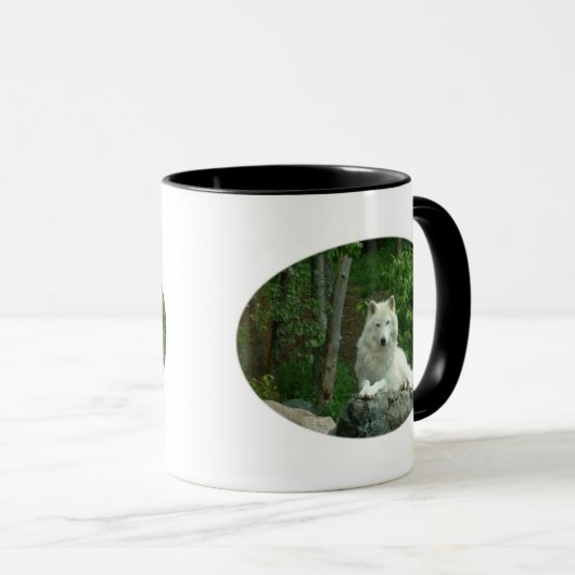 Arctic Wolf Coffee Mok (Voorkant rechts)