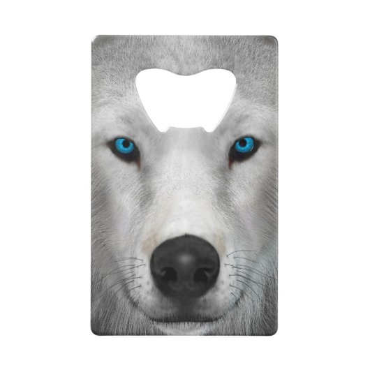 Arctic Wolf Creditkaart Flessenopener (Voorkant)
