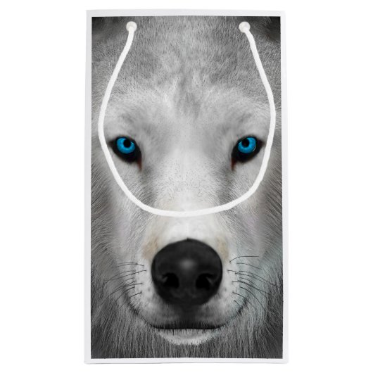 Arctic Wolf Klein Cadeauzakje (Achterkant)