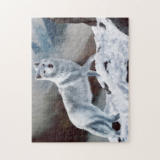 Arctic Wolf Legpuzzel (Verticaal)