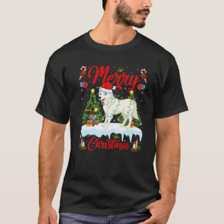 Arctic-Wolf Lover Xmas Lighting Santa Arctic-Wolf T-shirt