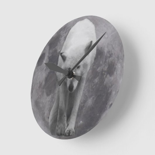Arctic Wolf Moon  Ronde Klok (Hoek)