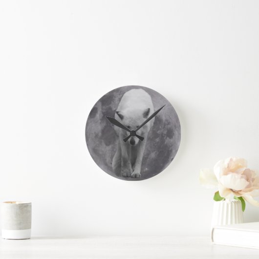 Arctic Wolf Moon  Ronde Klok (Huis)