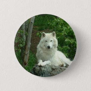 Arctic Wolf Pin Ronde Button 5,7 Cm