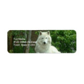 Arctic Wolf retouradreslabel Etiket (Voorkant)