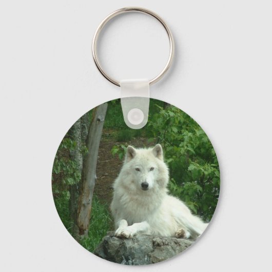 Arctic Wolf Sleutelhanger (Voorkant)