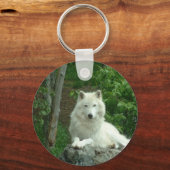 Arctic Wolf Sleutelhanger (Voorkant)