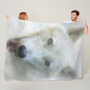ARCTIC WOLF SNEEUWPIERCER FLEECE DEKEN