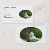 Arctic Wolf Visitekaartje (Voorkant / Achterkant)